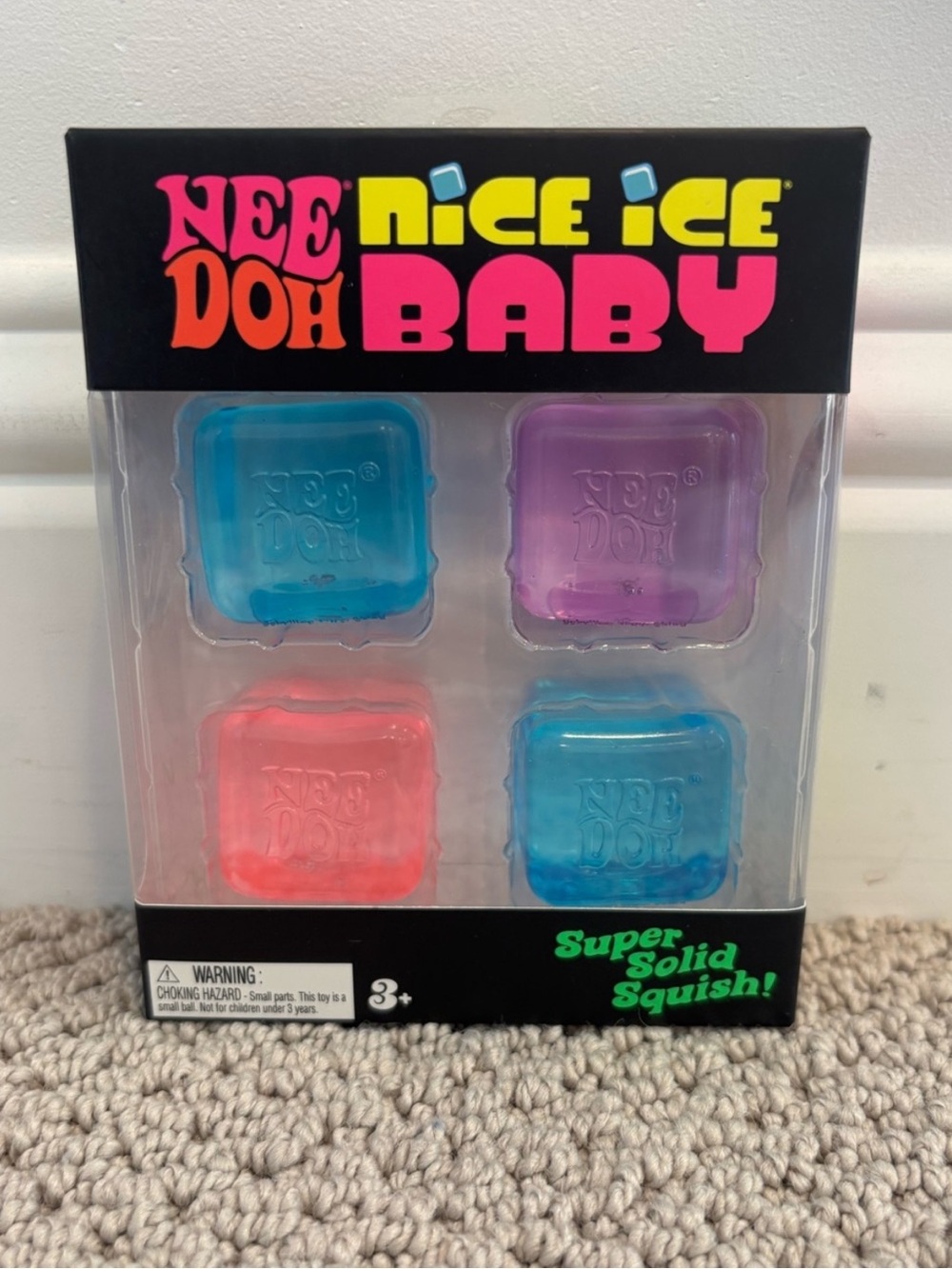 Needoh Nice Ice Baby Mini Squish Set - Pink, Blue, Purple